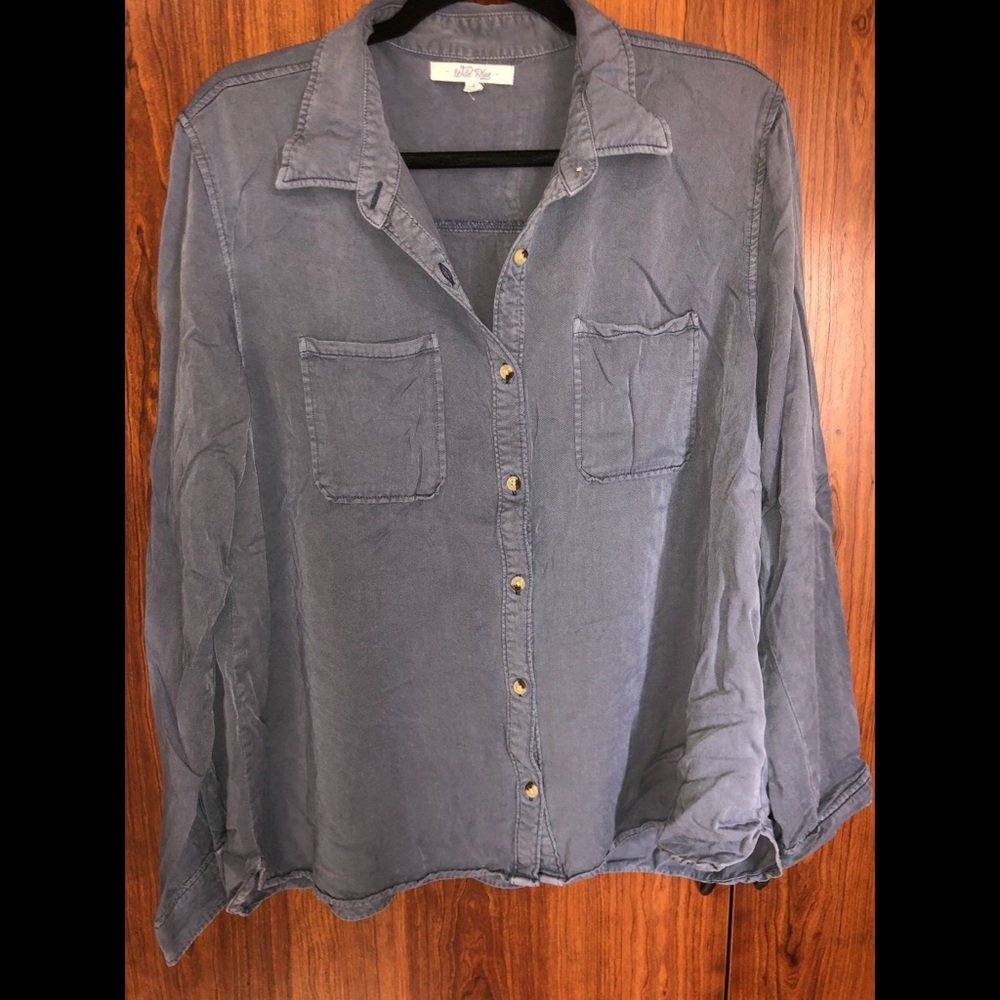 Blue Button Up Shirt